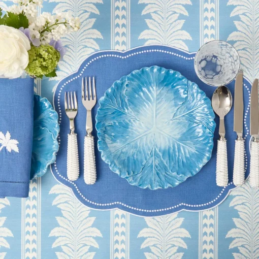 Mrs. Alice Serena Cabbage Dinner & Starter Plates (Set of 8)< Summer Crockery | Crockery Sets
