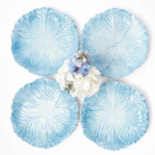 Mrs. Alice Serena Cabbage Dinner Plates (Set of 4)< Summer Crockery | Dinner Plates