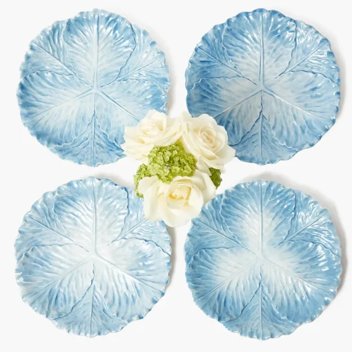 Mrs. Alice Serena Cabbage Dinner Plates (Set of 4)< Summer Crockery | Dinner Plates