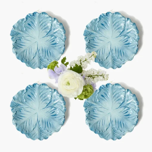 Mrs. Alice Serena Cabbage Starter Plate (Set of 4)< Summer Crockery | Starter Plates