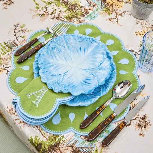 Mrs. Alice Serena Cabbage Starter Plate (Set of 4)< Summer Crockery | Starter Plates