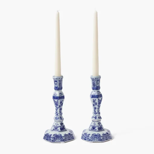Mrs. Alice Serena Candle Holders (Pair)< Summer Candleware | Candle Holders