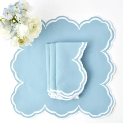 Mrs. Alice Serena Cornflower Blue Napkins (Set of 4)< Napkins | Mrs. Alice Monogram