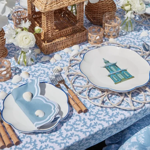 Mrs. Alice Serena Cornflower Blue Napkins (Set of 4)< Napkins | Mrs. Alice Monogram