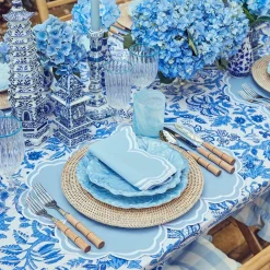 Mrs. Alice Serena Cornflower Blue Placemats & Napkins (Set of 4)< Table Linen Sets | Mrs. Alice Monogram
