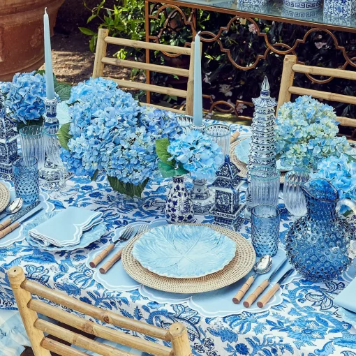 Mrs. Alice Serena Cornflower Blue Placemats (Set of 4)< Placemats