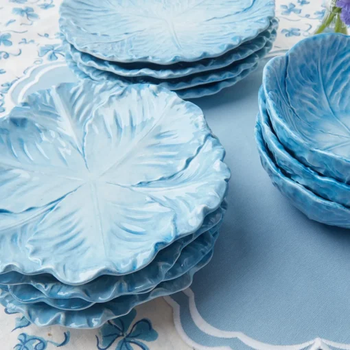 Mrs. Alice Serena Cornflower Blue Placemats & Napkins (Set of 4)< Table Linen Sets | Mrs. Alice Monogram