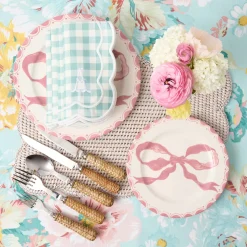 Mrs. Alice Serena Duck Egg Blue Gingham Napkins (Set of 4)< Summer Table Linen | Napkins
