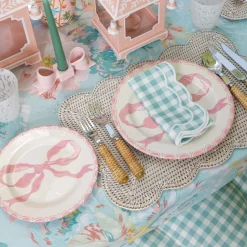 Mrs. Alice Serena Duck Egg Blue Gingham Napkins (Set of 4)< Summer Table Linen | Napkins