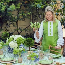 Mrs. Alice Serena Green Appliqué Napkins (Set of 4)< Napkins | Mrs. Alice Monogram