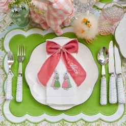 Mrs. Alice Serena Green Appliqué Placemats (Set of 4)< Placemats