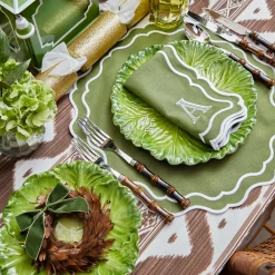 Mrs. Alice Serena Green Cabbage Dinner Plate< Dinner Plates
