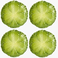 Mrs. Alice Serena Green Cabbage Dinner Plate (Set of 4)< Dinner Plates | Crockery Sets