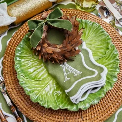 Mrs. Alice Serena Green Cabbage Dinner Plate< Dinner Plates