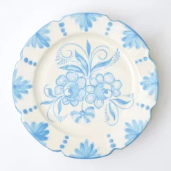 Mrs. Alice Seville Blue Gardênia Dinner Plate< Dinner Plates
