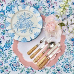 Mrs. Alice Seville Blue Gardênia Dinner Plate< Dinner Plates