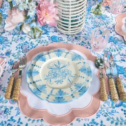 Mrs. Alice Seville Blue Gardênia Dinner Plate< Dinner Plates