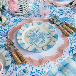 Mrs. Alice Seville Blue Gardênia Dinner Plate< Dinner Plates