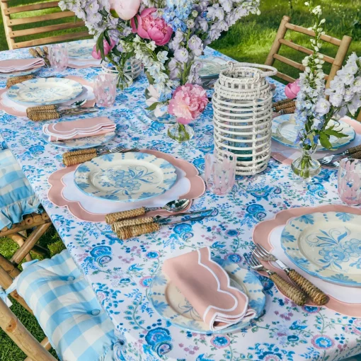 Mrs. Alice Seville Blue Gardênia Dinner Plate< Dinner Plates