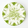 Mrs. Alice Seville Green Gardênia Dinner Plate< Dinner Plates
