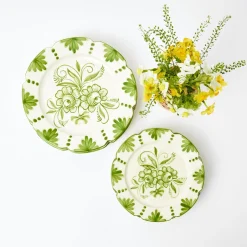 Mrs. Alice Seville Green Gardênia Starter Plate< Starter Plates