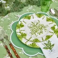 Mrs. Alice Seville Green Gardênia Starter Plate< Starter Plates