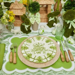 Mrs. Alice Seville Green Gardênia Starter Plate< Starter Plates