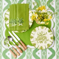 Mrs. Alice Seville Green Gardênia Starter Plate< Starter Plates