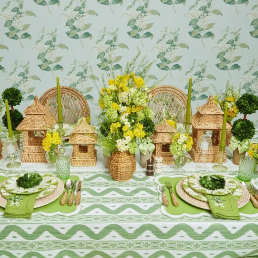 Mrs. Alice Seville Green Gardênia Starter Plate< Starter Plates