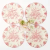 Mrs. Alice Seville Pink Gardênia Dinner Plate (set of 4)< Dinner Plates | Crockery Sets