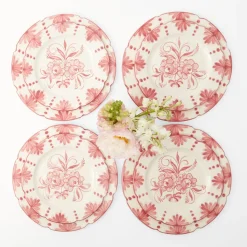 Mrs. Alice Seville Pink Gardênia Dinner & Starter Plates (Set of 8)< Crockery Sets