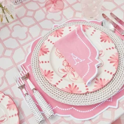 Mrs. Alice Seville Pink Gardênia Dinner Plate (set of 4)< Dinner Plates | Crockery Sets