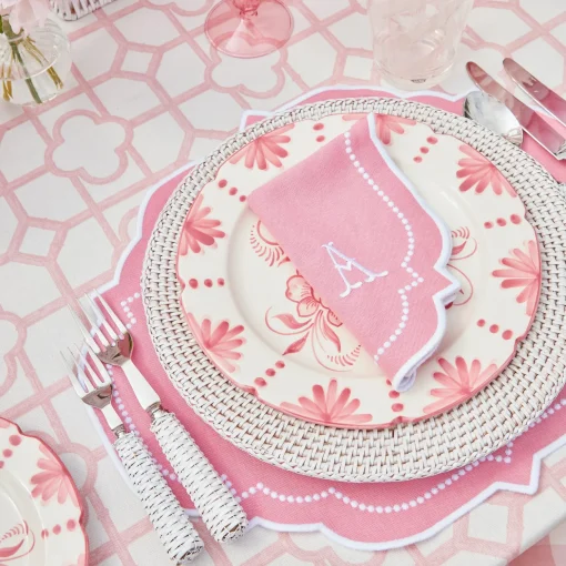 Mrs. Alice Seville Pink Gardênia Dinner Plate (set of 4)< Dinner Plates | Crockery Sets