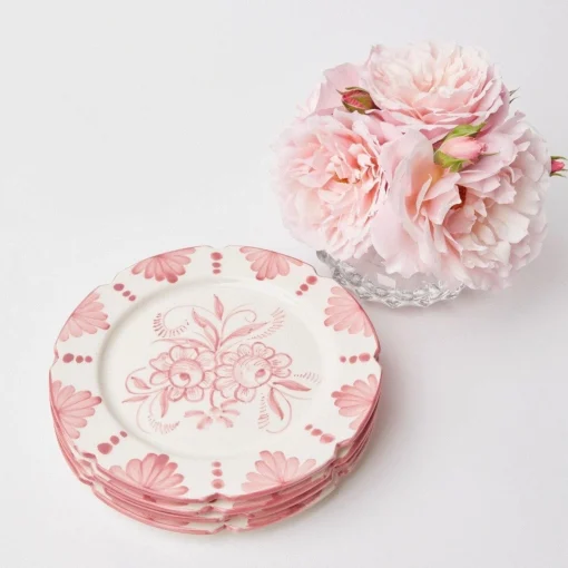 Mrs. Alice Seville Pink Gardênia Dinner Plate< Dinner Plates