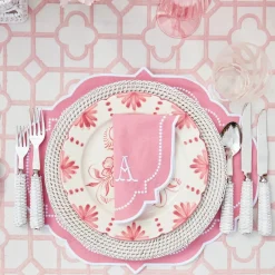 Mrs. Alice Seville Pink Gardênia Dinner Plate< Dinner Plates