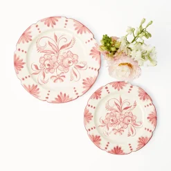Mrs. Alice Seville Pink Gardênia Dinner & Starter Plates (Set of 8)< Crockery Sets