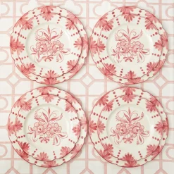 Mrs. Alice Seville Pink Gardênia Dinner & Starter Plates (Set of 8)< Crockery Sets