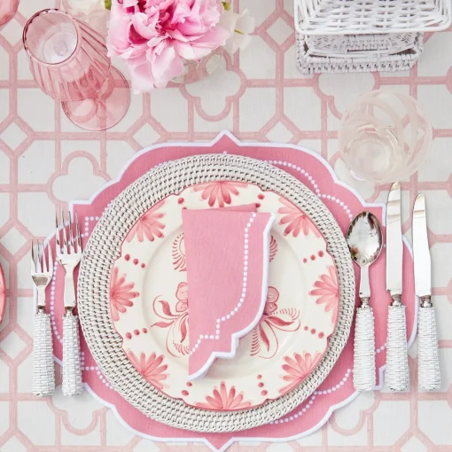 Mrs. Alice Seville Pink Gardênia Dinner Plate (set of 4)< Dinner Plates | Crockery Sets