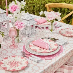 Mrs. Alice Seville Pink Gardênia Starter Plate (set of 4)< Starter Plates | Crockery Sets