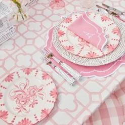 Mrs. Alice Seville Pink Gardênia Starter Plate (set of 4)< Starter Plates | Crockery Sets