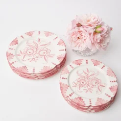 Mrs. Alice Seville Pink Gardênia Starter Plate (set of 4)< Starter Plates | Crockery Sets