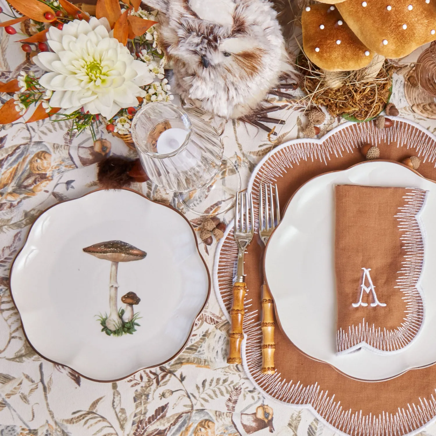 Mrs. Alice Shaded Pheasant Tablecloth< Tablecloths