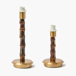 Mrs. Alice Short Burnt Bamboo Rechargeable Lamp< Rechargeable Table Lamps | Summer Lighting