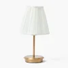 Mrs. Alice Short Rechargeable Lamp with Cream Shade (18cm)< Rechargeable Table Lamps | For The Homemaker