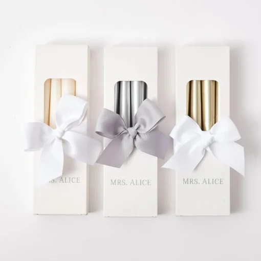Mrs. Alice Silver Candles (Set of 8)< Candles