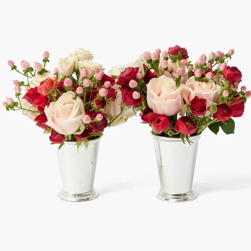Mrs. Alice Silver Mint Julep Cups (Pair)< Vases | Vases & Planters