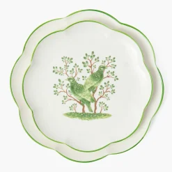 Mrs. Alice Singing Bird Dinner & Starter Plates (Set of 8)< Summer Crockery | Crockery Sets