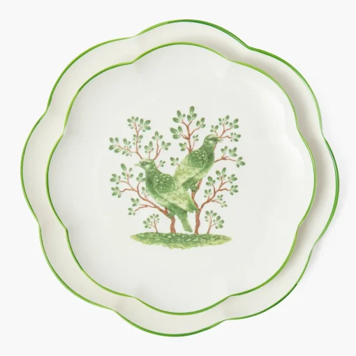 Mrs. Alice Singing Bird Dinner & Starter Plates (Set of 8)< Summer Crockery | Crockery Sets