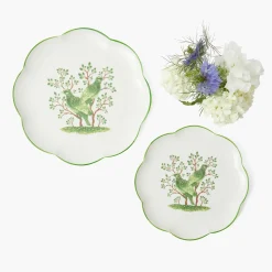 Mrs. Alice Singing Bird Dinner Plates (Set of 4)< Summer Crockery | Dinner Plates