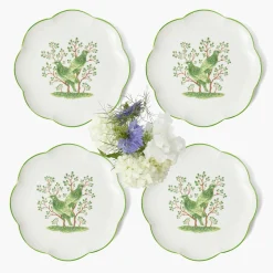 Mrs. Alice Singing Bird Starter Plates (Set of 4)< Summer Crockery | Starter Plates